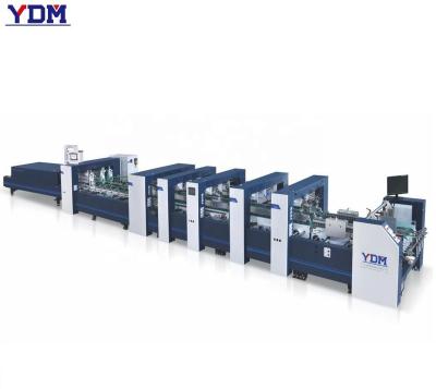 China Food 2022 YDM ZX Series 4/6 Corner Carton Box Making Machine Folder Gluer Machine for sale