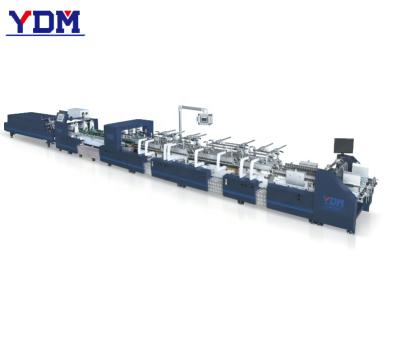 China Durable Original YDM Folding Box Zipper Glue Paper Shoe Making Gun To Glue Folder Gluer Machine for sale