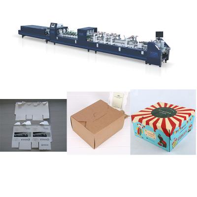 China Automatic Food Boxes 4-6 Dots Folding Gluing Machine for sale