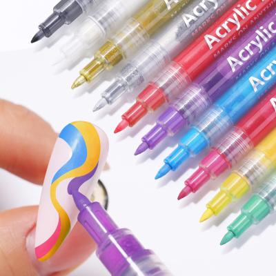 China Nail Art Graffiti Pen Waterproof Painting Drawing Coating Brush Waterproof Manicure Tools Supplies for sale