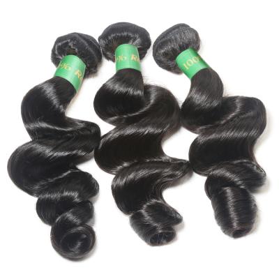 China Full End 100% Natural Loose Wave Hair Weave , Brand Hair With 9a Grid for sale