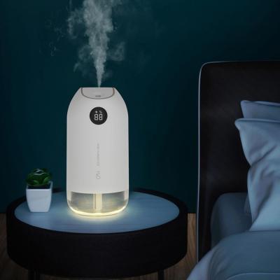 China Wholesale Newest Battery Capacity Display 2021 Air Mist Room Digital Humidifiers Grow USB Air Diffuser Car Humidifier 500ML Air Mist Humidifier for sale