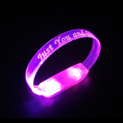 China 2021 New Products Promotional Size Adjustable Gifts Sound Activated LED Wristbands Flashing Wristbands Color Changing Led Wristband for sale