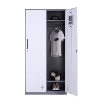 China Two Door 2 Tier Modern High Quality Hot Selling Single Section Locker Room Steel Locker for sale