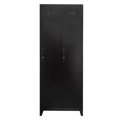 China Factory Direct Sale Factory Direct Selling Cabinet 2 Door Steel Wardrobe Locker For Cloakroom Metal Locker for sale