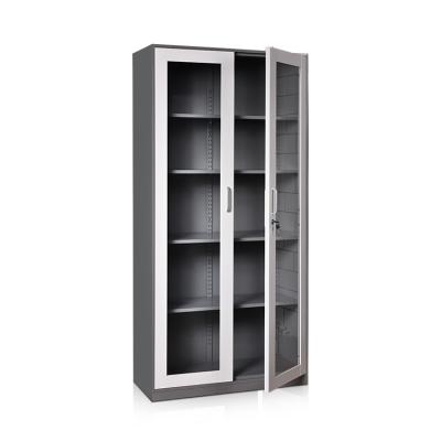 China Door Metal Glass Storage Cabinet (Height) Adjustable Steel Cabinet for sale