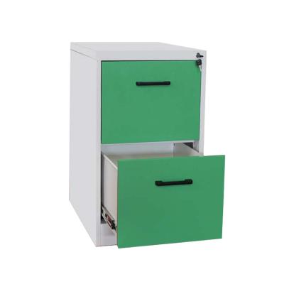 China (Height) Adjustable Steel 2 Drawer Cabinet Office Cupboard Vertical Filing Cabinet Metal for sale