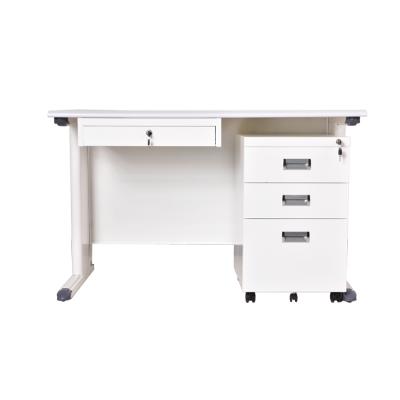 China Factory sale design easy hot direct furniture metal desk cheap desk with a movable cabinet for sale