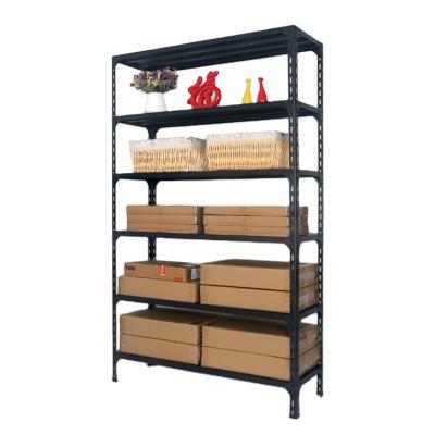 China Suitable For Outdoor Factory Hot Sales 4 Layers Boltless Colored Steel Beams Storage Rack Easy Install Shelving Metal Shelf for sale