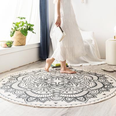 China New Product Washable Machine Washable Factory Price Rug Wholesale Round Carpet for sale