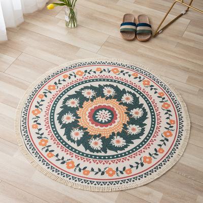 China Hot Sale Amazon Living Room Washable Environmental Protection Factory Price Round Carpet Covers for sale