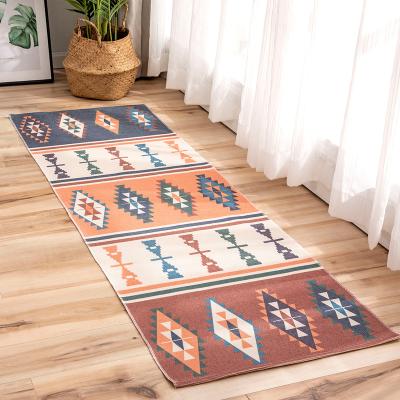 China Low Price Soft Touch Cotton Soft Ex-factory Bedroom Rug Washable With Logo for sale