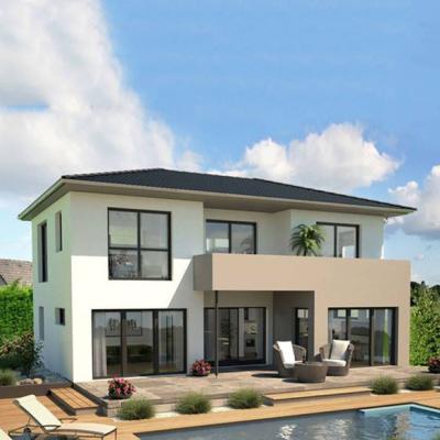 China Modern prefab houses for sale 154m2 with 3 bedrooms for sale