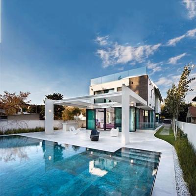 China Modern Villa Hurricane Proof Prefab Steel Pool House for sale