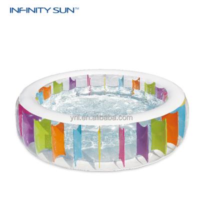 China Wholesale Fluorescent Water Float Baby Play Water Age 6+ Family Summer Family Kaleidoscope Pool Inflatable Swimming Pool for sale