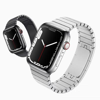 China Original button.original version 316l stainless steel quick link bracelet bands with quick release button for Iwatch series 7 6 5 4 apple watch band for sale