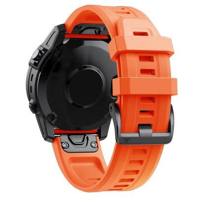 China Hot Selling Shockproof Quickfit Wristband for Fenix ​​7/6/5X/3/3HR/5X Smart Band Garmin Watch Strap Silicone Rubber for sale