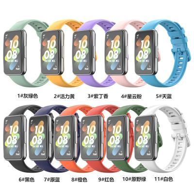 China Soft Silicone Watch Band Strap New Arrival Breathable/Magnetic For Huawei 7 Silicone Wrist Watch Bands Strap Watch Bands for sale