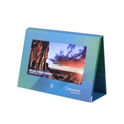 China Europe Customized Hardcover Advertising Gifts 10 Inch LCD Screen Video Calendar Brochure for sale