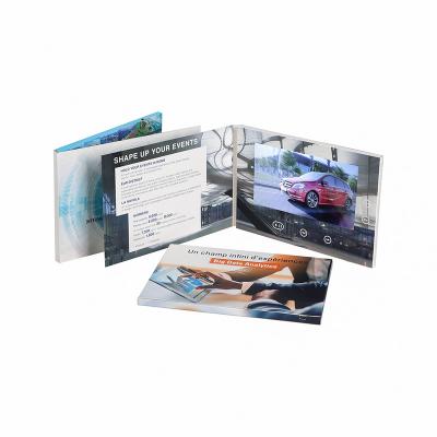 China Europe Customized Video Brochure Card Box Module 7 Inch Chinese Homemade LCD Video Brochure for sale