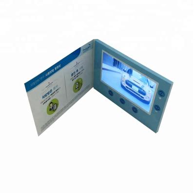 China Europe 7 Inch Digital LCD Custom Gift Box Video Greeting Card for sale