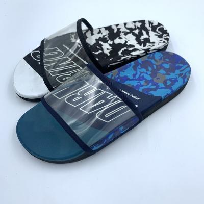 China Summer style shoes men's beach soft soles slippers printed Korean flip-flops men's summer slippers for sale