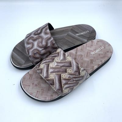 China Printed Men's Slippers Men's Indoor Outdoor Non-Slip Large Size Slippers for Summer Home for sale