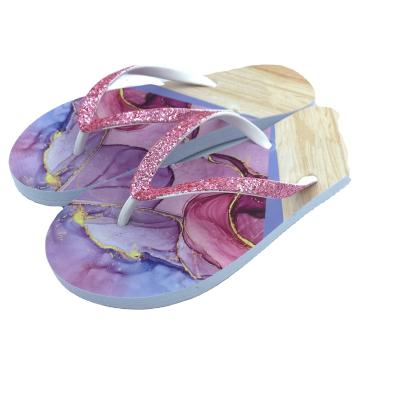 China 2023 Summer Printed Bake Press Outsole Beach Shoes For Lady Flip-Flops for sale