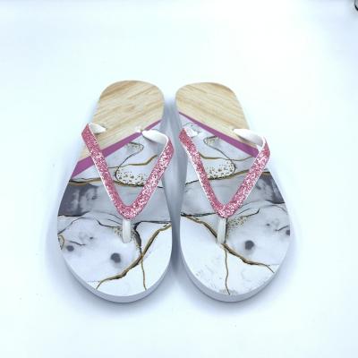 China Printed by Printing Outsole Flip Flop Apply to 2023 New Beach Fashion Slippers for sale