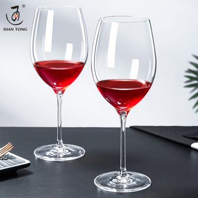 China Long Stem Crystal Wine Goblet Crystal Wine Glasses Modern Elegant Clear High End Modern Red Wine Glass for sale