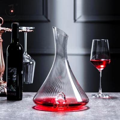 China DianTong Lead Free New Design Custom Logo 1800ml Red Wine Decanter for sale