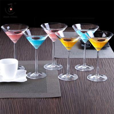 China DianTong factory price modern wholesale custom logo cocktail glass martini glasses for sale