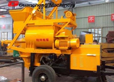 China Mini Concrete Mixer Pump with ISO9001 certification ,  twin shaft concrete mixer and pump for sale