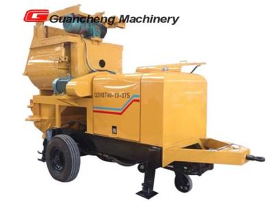 China Guancheng Diesel truck mixer concrete pump 750 L Discharging capacity for sale