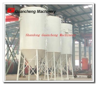 China 1300MM Discharge Heigh Mobile dry mortar tank for powder batching plant for sale