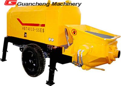 China 30m3/h Diesel Engine Trailer Concrete Pump CE Certificated , HBT30S concrete pump for sale