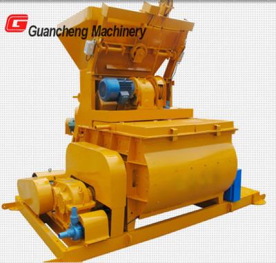 China 50m³ compulsory concrete mixer JS1000 horizontal double-shaft  for building for sale