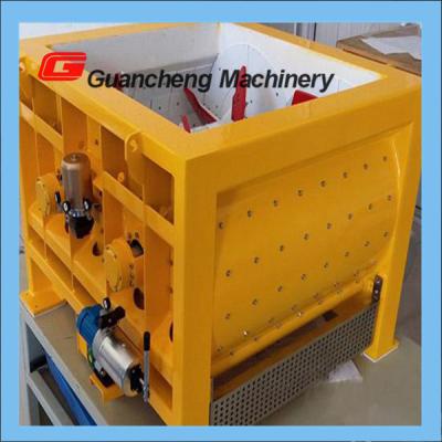 China Pneumatic & Manual Discharge Twin Shaft Concrete Mixer With High Efficiency for sale