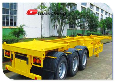 China Flatbed Heavy Duty Flatbed Trailers , 40 Ft 3 Axle Equipment Hauler Trailer for sale