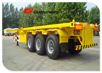 China 3 Axle 20 ft 30 ton Heavy Duty Semi Trailer With Container Skeleton for sale