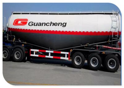 China V Shape 40cbm Bulk Cement Semi Trailer 3 Axle With Q345 High Tensile Manganese Steel Chassis for sale