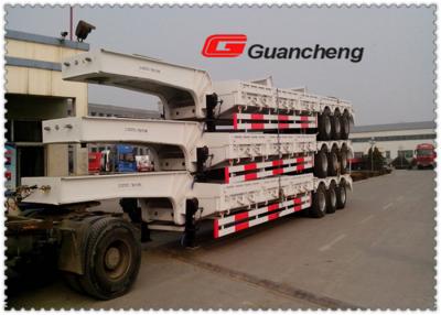 China Heavy Equipment Low Bed Hydraulic Equipment Trailer 60 Ton Load Capacity for sale