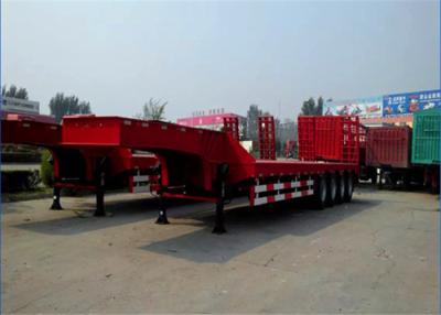 China Heavy Duty 40ft 4 Axle Lowboy Drop Deck Semi Trailers Goose Neck Semi Trailer for sale