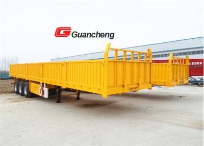 China Tri axle wallside 40 ft 3 axle sidewall semi trailer for cargo transportation for sale