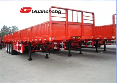 China 12m 60 ton open tailgate flat type Cargo Semi Trailer for cargo transport for sale