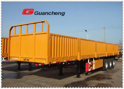 China Tri Axle 13m 60T Sidelifter Container Trailer , High Tensile Steel Q345 Side Load Trailer for sale