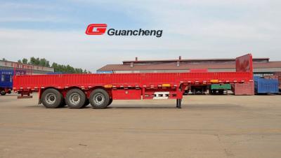 China 3 mm Checkered Plate Floor Cargo Semi Trailer With Common Mechanical Suspension for sale