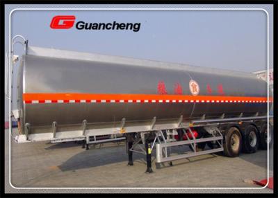 China 42 Cbm Stainless Steel Oil Tanker Fuel Transfer Trailer Semi Trailer Tank Fuel for sale