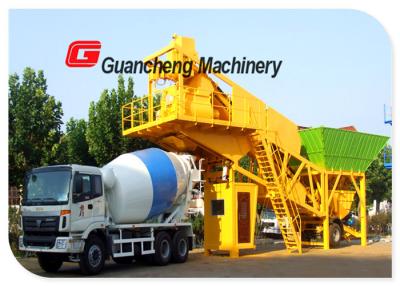 China 25m3/h capacity Mobile Concrete Batching Plant 380V 50HZ ISO / CE / BV for sale