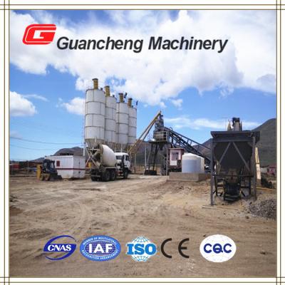 China Trailer Mounted Mobile Concrete Batching Plant 60 mm Max aggregate size for sale